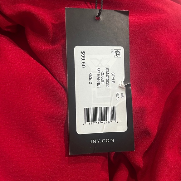 Jones New York NWT MIDI Dress Size 2 Color Garnet Style JDM47D0330 - Picture 4 of 10